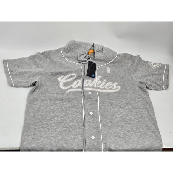 Cookies SF Baseball Jersey w/Fleece Hood & Cookies Embroidered logo Mens XL - Picture 1 of 13